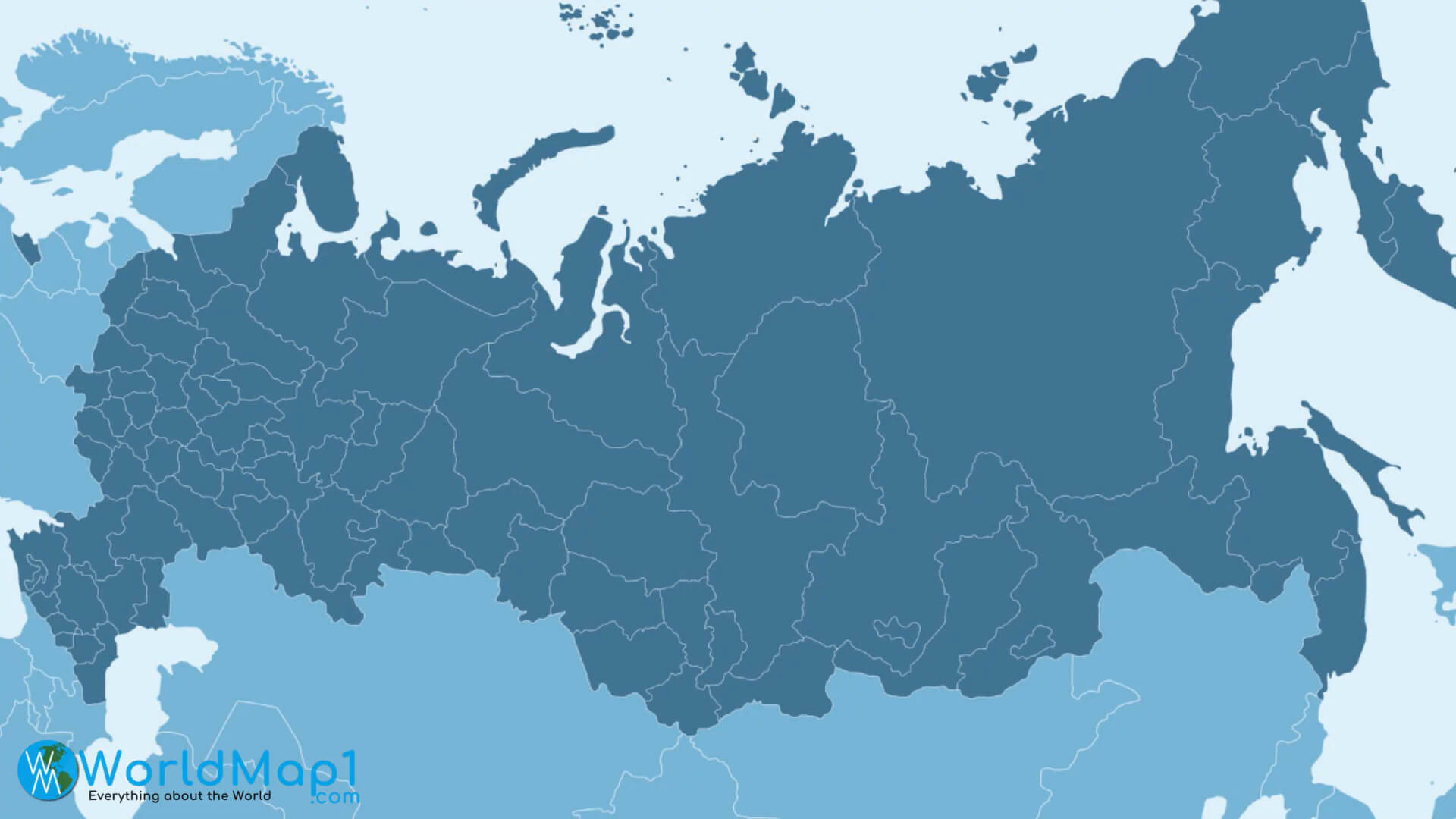 Russland leere Karte